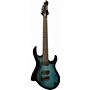 Used Kiesel Aries 7 Trans Aqua/Black Burst Solid Body Electric Guitar Trans Aqua/Black Burst