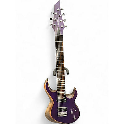 Used Kiesel Aries 7 Trans Purple Solid Body Electric Guitar