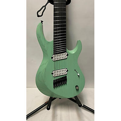 Used Kiesel Aries 8 Raw Tone Sea Foam Green Solid Body Electric Guitar
