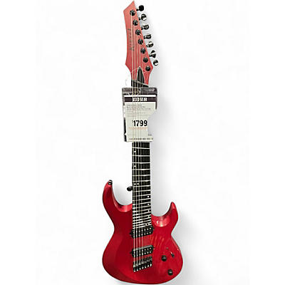 Used Kiesel Aries Multiscale Satin Red Solid Body Electric Guitar