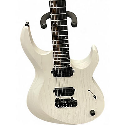 Used Kiesel Aries Neck-Through Arctic White Solid Body Electric Guitar