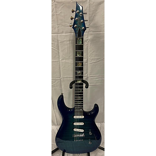 Kiesel Used Kiesel Aries Neckthrough Trans Blue Solid Body Electric Guitar Trans Blue