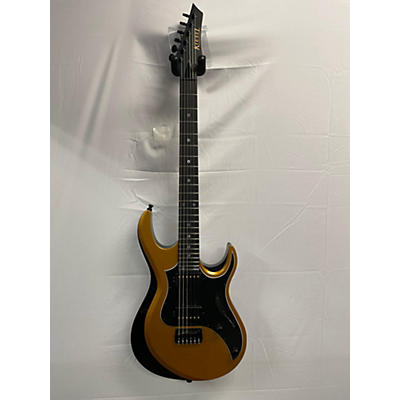 Used Kiesel Aries Titanium Black And Gold Solid Body Electric Guitar