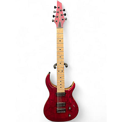 Used Kiesel CRESCENT 7 Trans Red Solid Body Electric Guitar