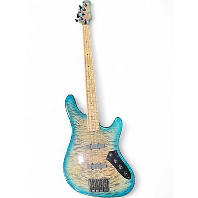 Used Kiesel CUSTOM J BASS AQUA BLUE Electric Bass Guitar