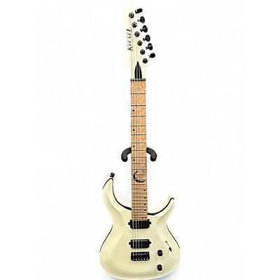 Used Kiesel Crescent Antique White Solid Body Electric Guitar