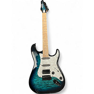 Used Kiesel Delos 6 Blue Burst Solid Body Electric Guitar