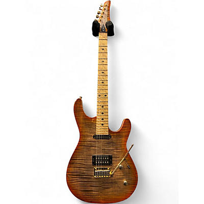 Used Kiesel GH24 Greg Howe Signature Bolt-On Orange Flame Solid Body Electric Guitar
