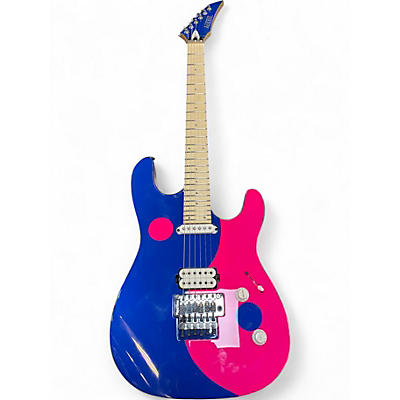 Used Kiesel JASON BECKER YIN YANG BLUE AND PINK Solid Body Electric Guitar