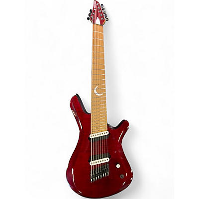 Used Kiesel KVM8 Red Solid Body Electric Guitar