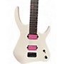 Used Kiesel Kyber 6  White and Pink Solid Body Electric Guitar White and Pink