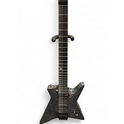 Used Kiesel  LIGHT SPEED Silver Sparkle Solid Body Electric Guitar