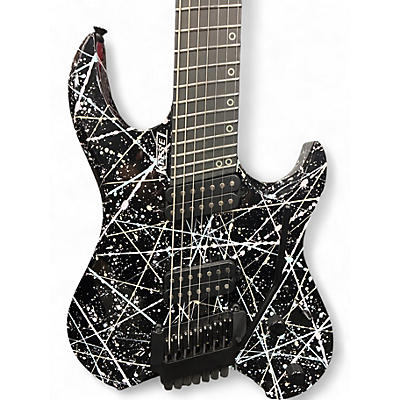 Used Kiesel MULTISCALE VADER SPLATTER Solid Body Electric Guitar