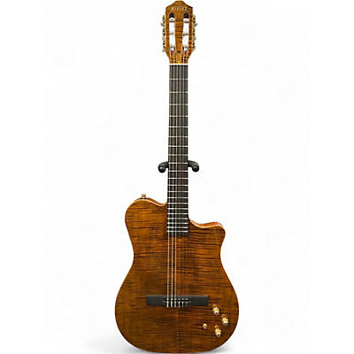 Used Kiesel NS1 FLAME MAPLE Classical Acoustic Electric Guitar