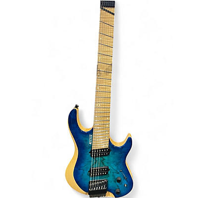Used Kiesel OSIRIS 7 Blue Burst Solid Body Electric Guitar