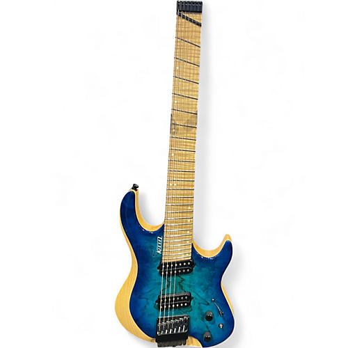 Used Kiesel OSIRIS 7 Blue Burst Solid Body Electric Guitar Blue Burst