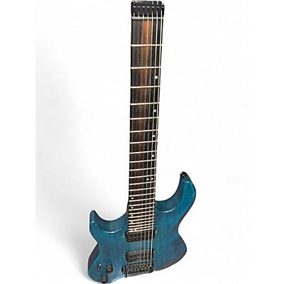 Used Kiesel OSIRIS 7 LEFT HANDED TRANS BLUE Hollow Body Electric Guitar