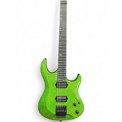 Used Kiesel Osiris Green Sparkle Solid Body Electric Guitar