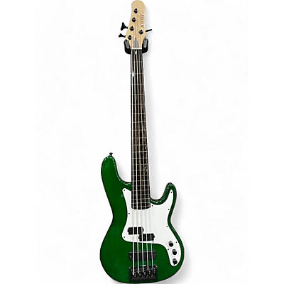 Kiesel Used Kiesel PB-5 Fretless 5 string Bass Emerald Green Electric Bass Guitar