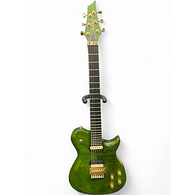 Used Kiesel SCB6 Green Solid Body Electric Guitar