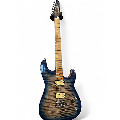 Used Kiesel Theos 6 Cali Blue Aqua Purple Burst Solid Body Electric Guitar Cali Blue Aqua Purple Burst