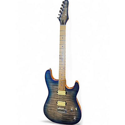 Used Kiesel Theos Blue Burst Solid Body Electric Guitar