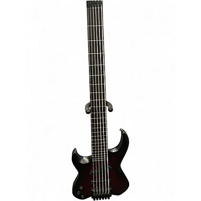 Used Kiesel VADER 6 LH FRETLESS DEEP BLACK CHERRY Electric Bass Guitar