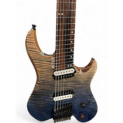 Used Kiesel VADER 7 CUSTOM  DENIM FADE Solid Body Electric Guitar
