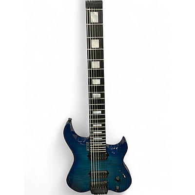 Used Kiesel VADER 7 Trans Blue Solid Body Electric Guitar