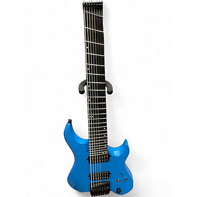 Used Kiesel VADER MULTISCALE 8 STRING Blue Solid Body Electric Guitar