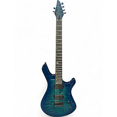 Used Kiesel VANQUISH 6 AQUA BURST Solid Body Electric Guitar