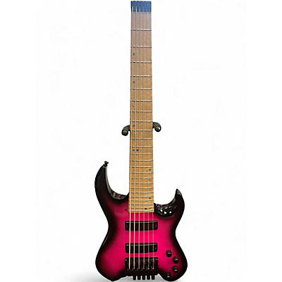 Used Kiesel Vader 6 Hot Pink Electric Bass Guitar