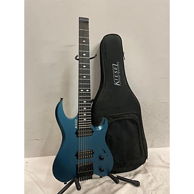 Used Kiesel Vader 7 Pelham Blue Solid Body Electric Guitar
