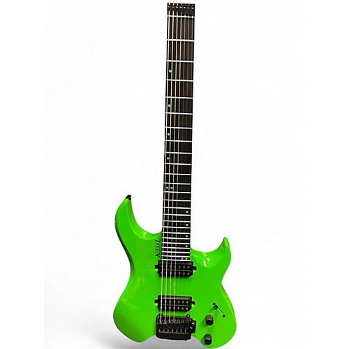 Used Kiesel Vader 7X Green Solid Body Electric Guitar Green