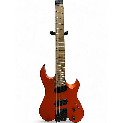 Used Kiesel Vader Metallic Orange Solid Body Electric Guitar