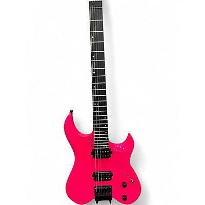 Used Kiesel Vader V6 Neck-Thru Pink Solid Body Electric Guitar