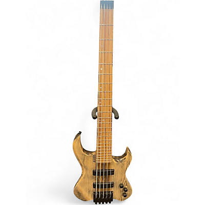 Used Kiesel Vanquish 5 String Natural Electric Bass Guitar