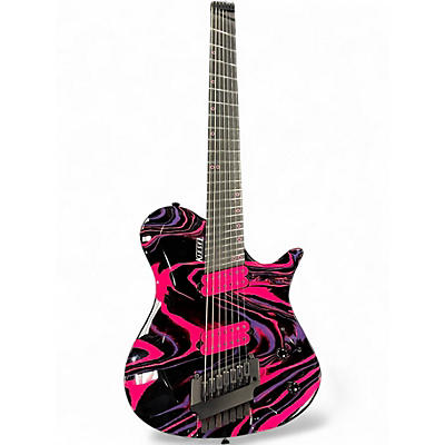 Used Kiesel ZEUS Atomic Pink Solid Body Electric Guitar