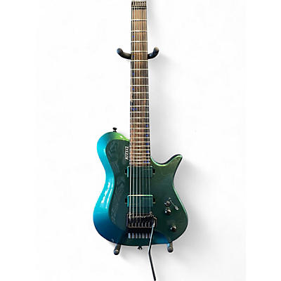 Used Kiesel Zeus Trem 7 Green Color Shift Solid Body Electric Guitar