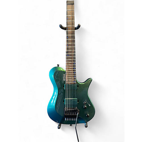 Used Kiesel Zeus Trem 7 Green Color Shift Solid Body Electric Guitar Green Color Shift