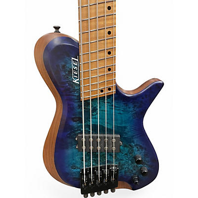 Used Kiesle Custom Z Aqua Burst Electric Bass Guitar