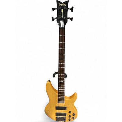 Used Kieth Brawley Bass Guitar Natural Electric Bass Guitar