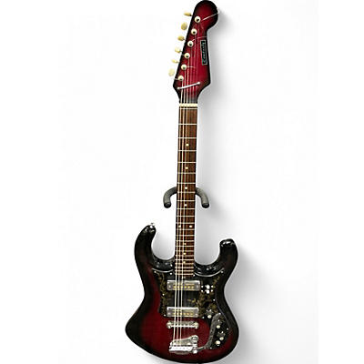 Used Kimberly BISON red sunburst Solid Body Electric Guitar