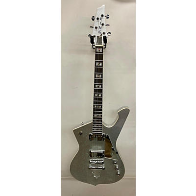 King Used King Ice Style Silver Sparkle Solid Body Electric Guitar