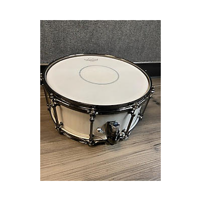 Kings Custom Used Kings Custom 6X14 Maple Stave Drum White Gloss