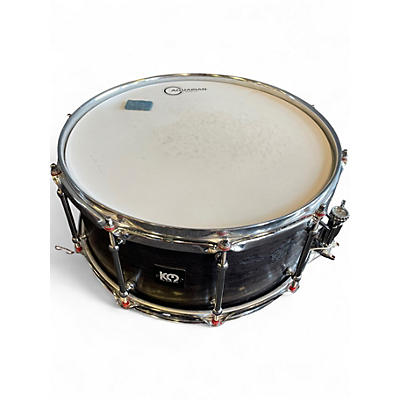 Used Kings Custom Drums 14X6.5 MAPLE AND SASSAFRASS SNARE DRUM CHARCOAL STAIN Drum