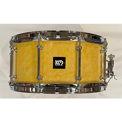 Used Kings Custom Drums 6.5X14 Birds-Eye Maple Stave Drum Natural Stain With High Gloss Lacquer