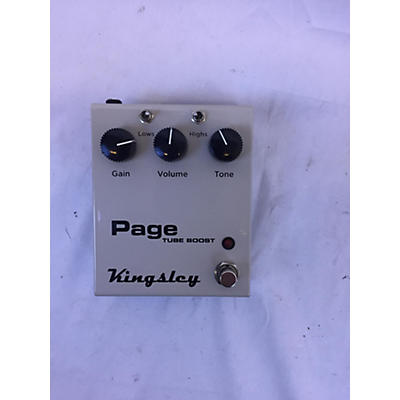 Used Kingsley Page Tube Boost V2 Effect Pedal