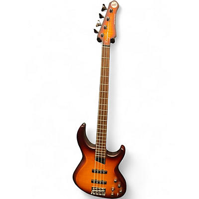 Used Kingston Michael Tobias Designs Saratoga Deluxe Deep Cherry Burst Electric Bass Guitar