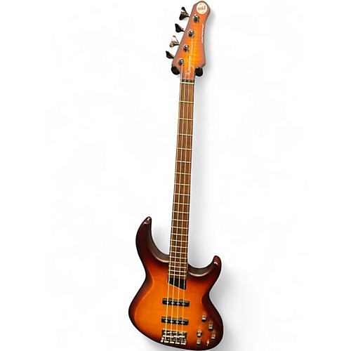 Used Kingston Michael Tobias Designs Saratoga Deluxe Deep Cherry Burst Electric Bass Guitar Deep Cherry Burst